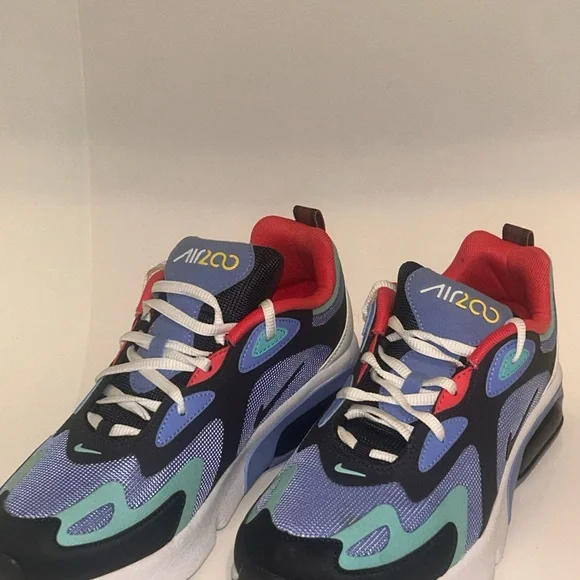 Nike Air Max 200 Youth Size – Black/Blue Running Sneakers